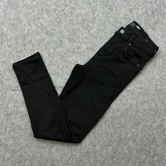Citizens Of Humanity Rocket Crop High Rise Skinny Jeans Women's Size 25 Black - Picture 1 of 14